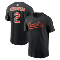 Gunnar Henderson Baltimore Orioles Nike Name & Number T-Shirt - MLB