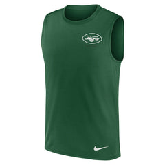New York Jets Large Logo Lightweight Dri-FIT Muscle Tank Top Green | Nike for Sale