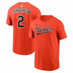 Gunnar Henderson Baltimore Orioles Nike  Name & Number T-Shirt - MLB