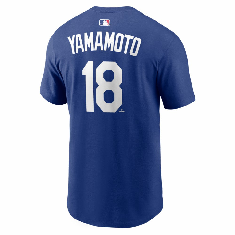 Yoshinobu Yamamoto Los Angeles Dodgers Nike Home Name & Number T-Shirt - MLB