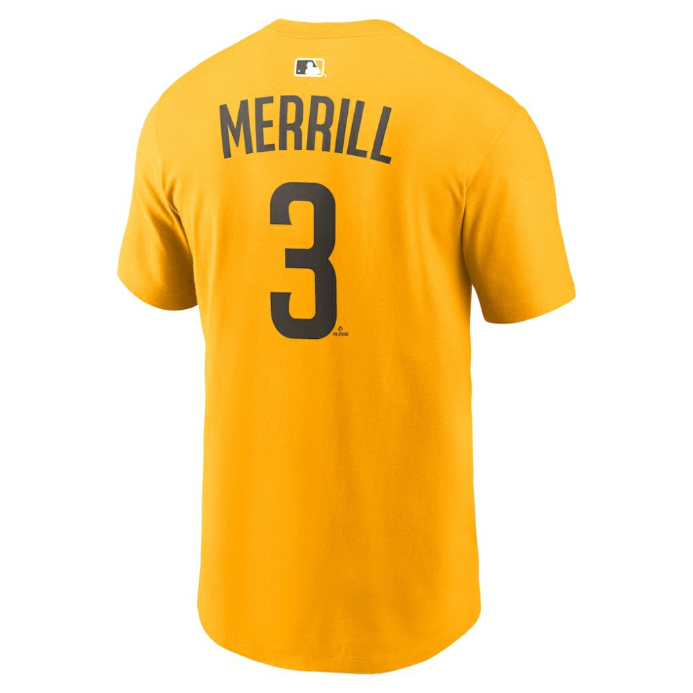 Jackson Merrill San Diego Padres Nike Name & Number T-Shirt - MLB