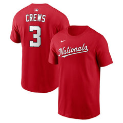 Dylan Crews Washington Nationals Nike Home Name & Number T-Shirt - MLB