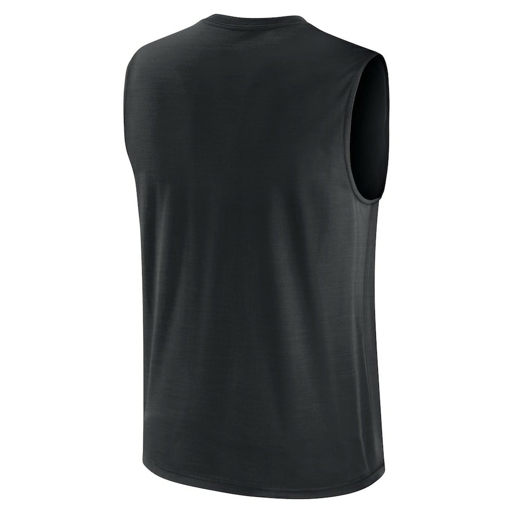 Pittsburgh Steelers Large Logo Lightweight Dri-FIT Muscle Tank Top Black | Nike for Sale