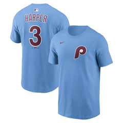 Bryce Harper Philadelphia Phillies Nike Name & Number T-Shirt - MLB