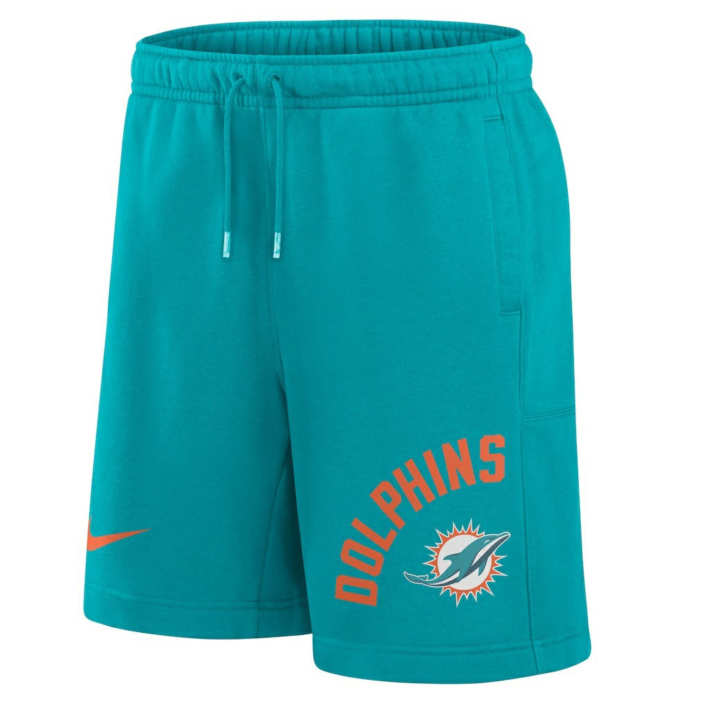 Miami Dolphins Arched Kicker Shorts Aqua | Nike for Sale