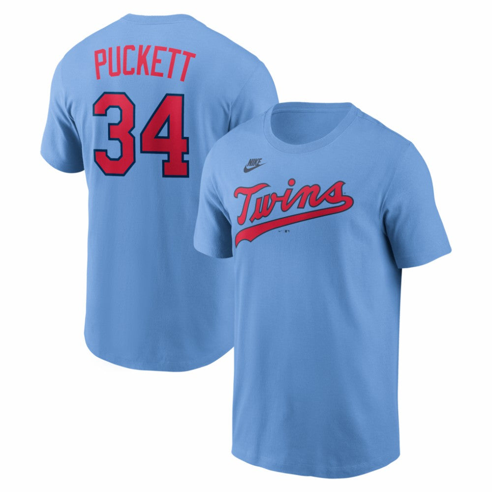 Kirby Puckett Minnesota Twins Nike Cooperstown Collection Name & Number T-Shirt - MLB