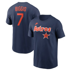 Craig Biggio Houston Astros Nike Cooperstown Collection Name & Number T-Shirt - MLB