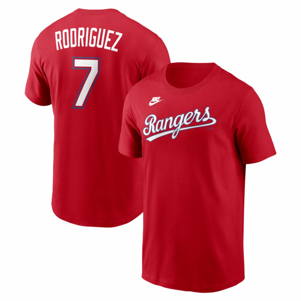 Ivan Rodriguez Texas Rangers Nike Cooperstown Collection Name & Number T-Shirt - MLB