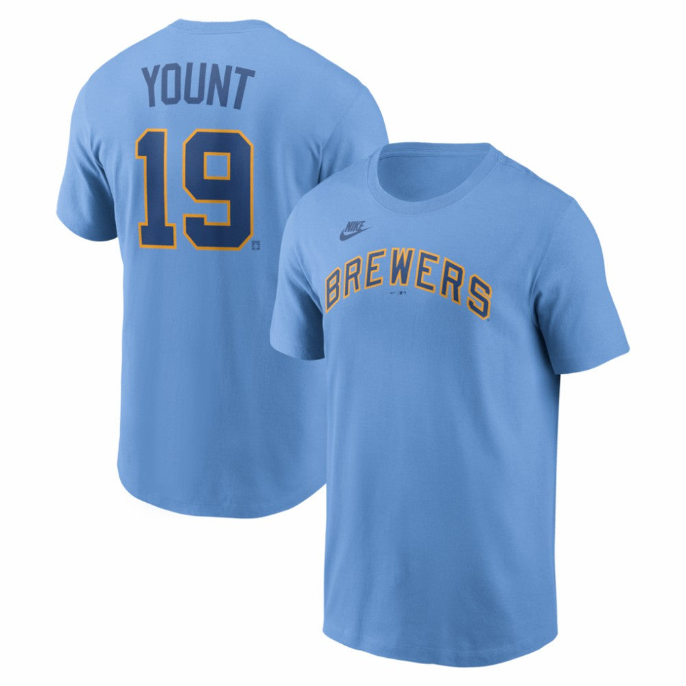 Robin Yount Milwaukee Brewers Nike Cooperstown Collection Name & Number T-Shirt - MLB