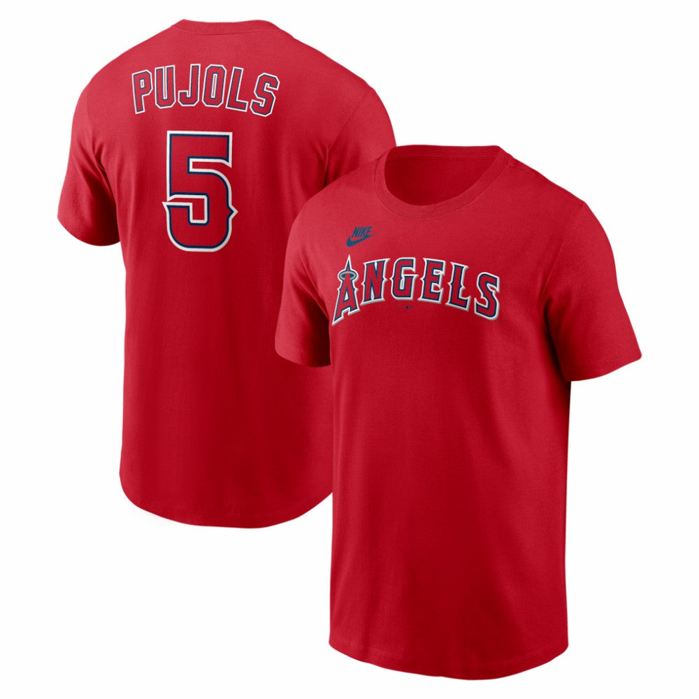Albert Pujols Los Angeles Angels Nike Cooperstown Collection Name & Number T-Shirt - MLB