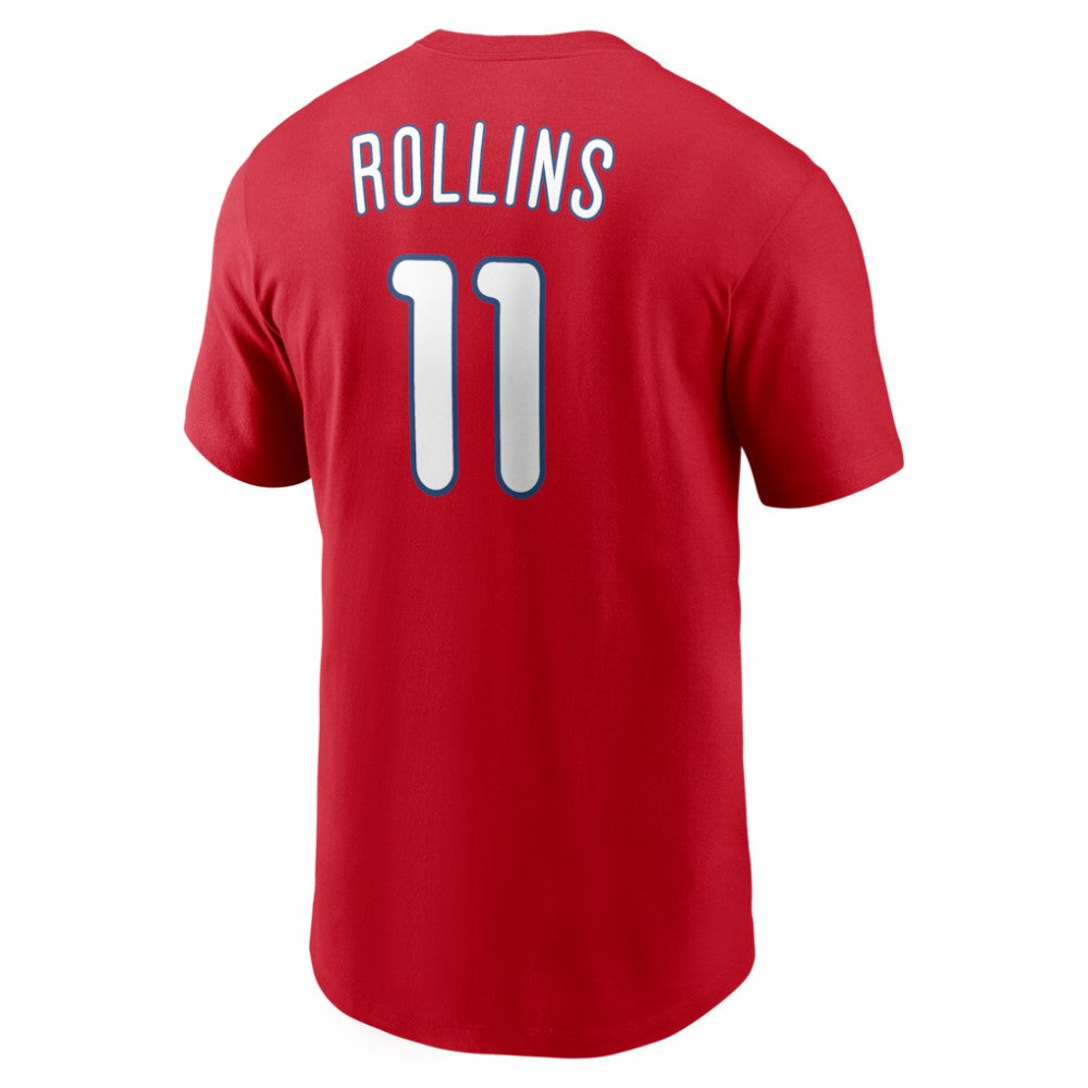 Jimmy Rollins Philadelphia Phillies Nike Cooperstown Collection Name & Number T-Shirt - MLB