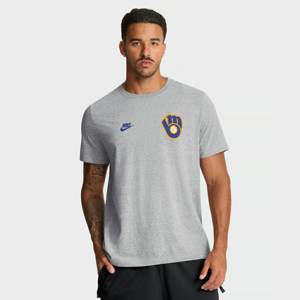 Milwaukee Brewers Nike Cooperstown 2-Hit T-Shirt - MLB