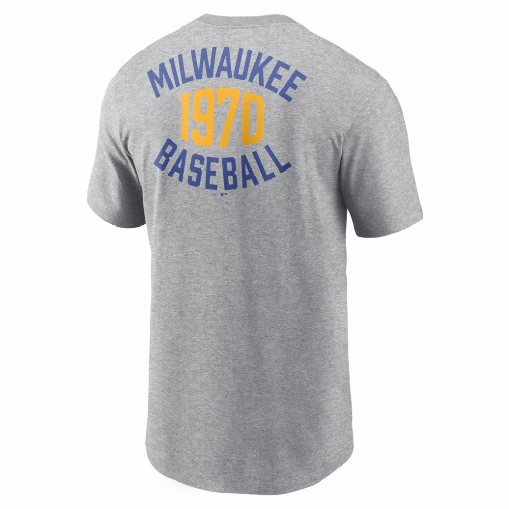 Milwaukee Brewers Nike Cooperstown 2-Hit T-Shirt - MLB