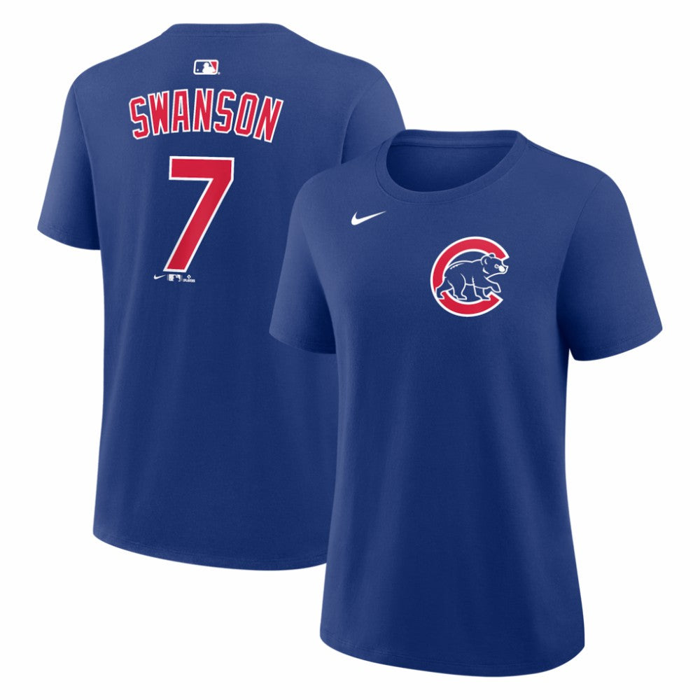 Dansby Swanson Chicago Cubs Nike Women's Name & Number T-Shirt - MLB