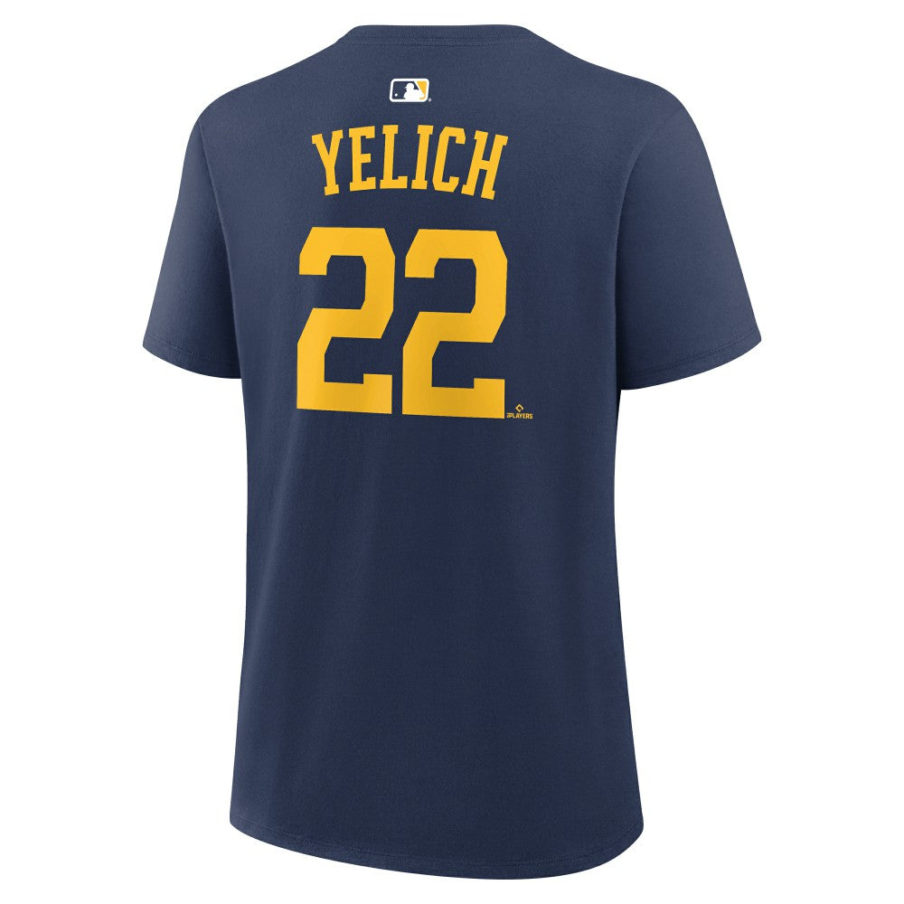 Christian Yelich Milwaukee Brewers Nike Women's Name & Number T-Shirt - MLB