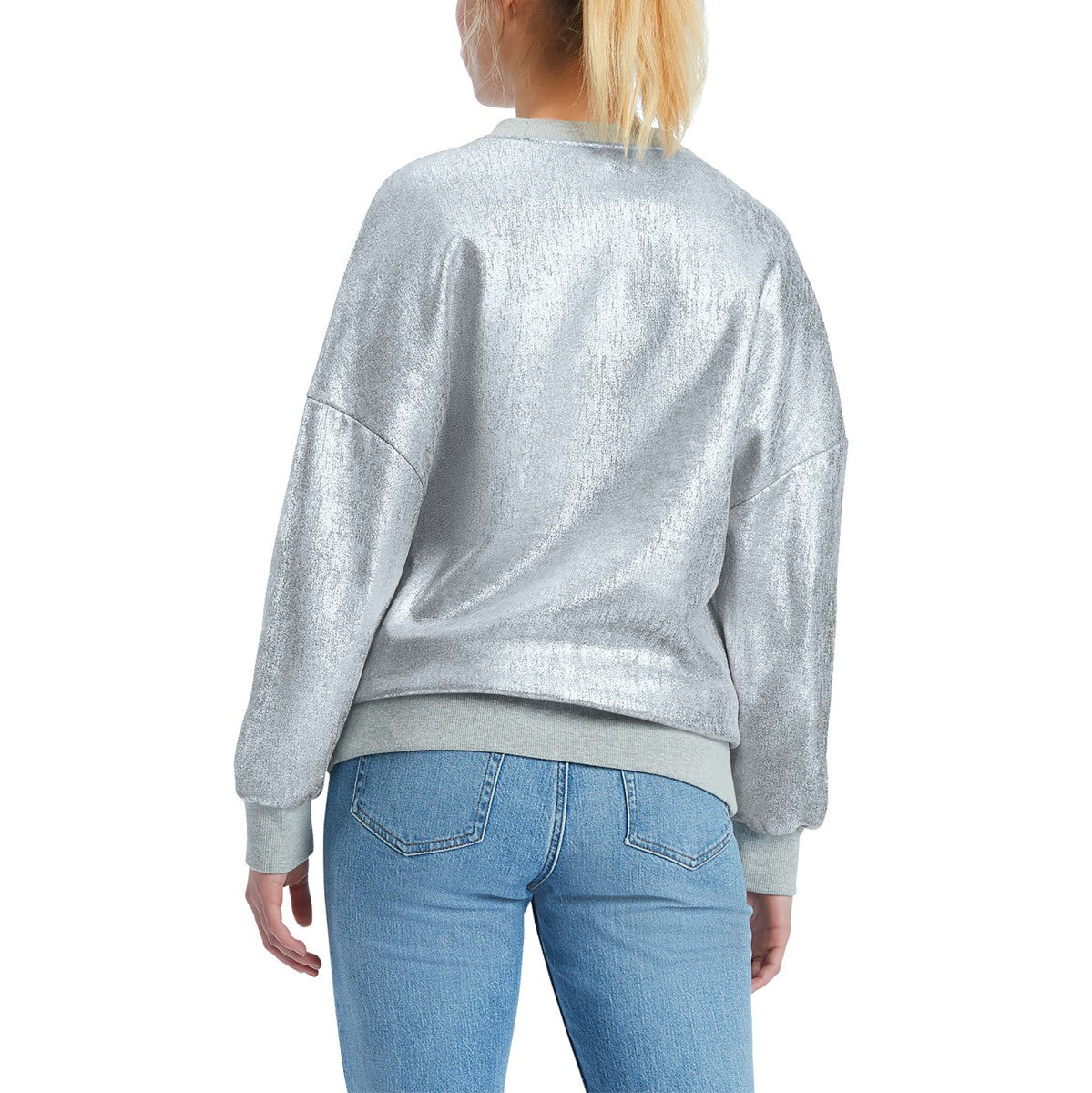 Los Angeles Lakers Tommy Jeans Women's Tracy Pullover Sweatshirt Silver - NBA