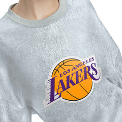 Los Angeles Lakers Tommy Jeans Women's Tracy Pullover Sweatshirt Silver - NBA