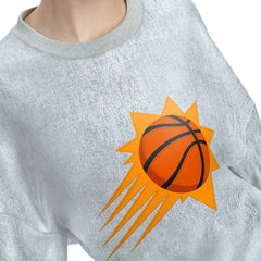 Phoenix Suns Tommy Jeans Women's Tracy Pullover Sweatshirt Silver - NBA