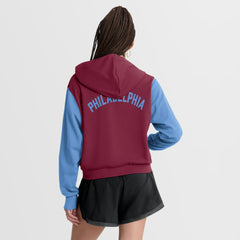 Philadelphia Phillies Nike Women's Cooperstown Collection Cropped Full-Zip Hoodie - MLB