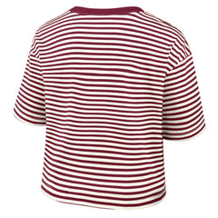 Philadelphia Phillies Nike Women's Cooperstown Collection Striped Cropped T-Shirt - MLB
