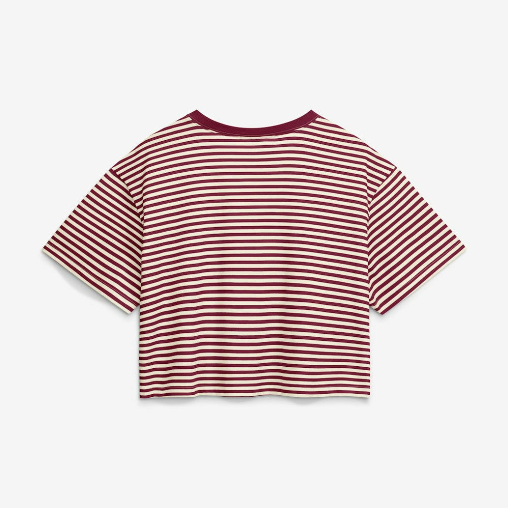 Philadelphia Phillies Nike Women's Cooperstown Collection Striped Cropped T-Shirt - MLB