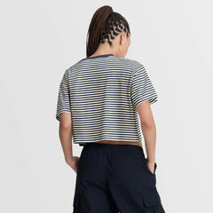 Houston Astros Nike Women's Cooperstown Collection Striped Cropped T-Shirt - MLB