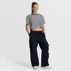 Houston Astros Nike Women's Cooperstown Collection Striped Cropped T-Shirt - MLB
