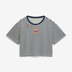 Houston Astros Nike Women's Cooperstown Collection Striped Cropped T-Shirt - MLB