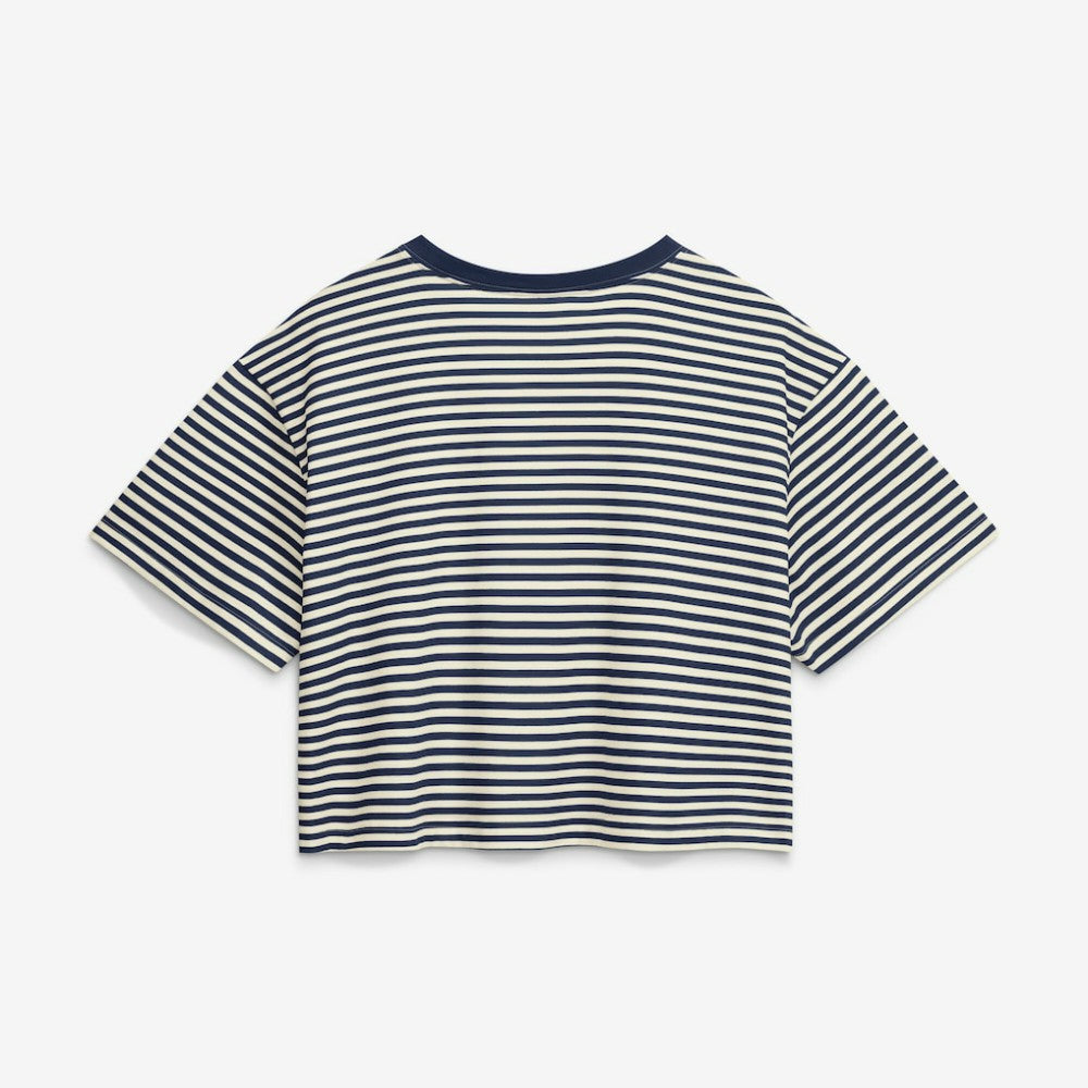 Houston Astros Nike Women's Cooperstown Collection Striped Cropped T-Shirt - MLB