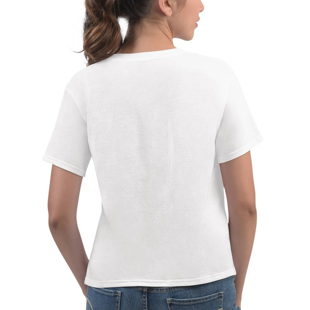 Chicago Bulls G-III 4Her by Carl Banks Women's Play the Ball Cropped T-Shirt White - NBA