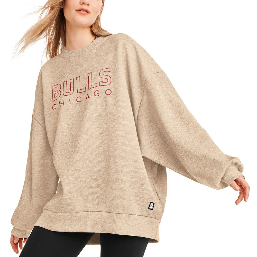 Chicago Bulls DKNY Sport Women's Daisy Tunic Oversized Pullover Sweatshirt Gold - NBA