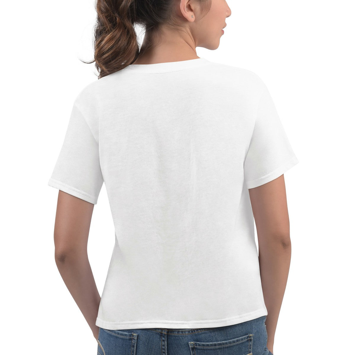 Phoenix Suns G-III 4Her by Carl Banks Women's Play the Ball Cropped T-Shirt White - NBA