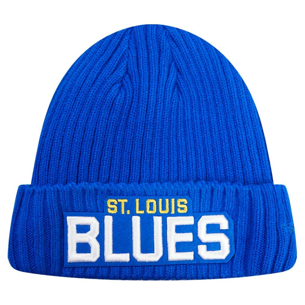 St. Louis Blues Pro Standard Classic Core Cuffed Knit Hat - Royal - NHL