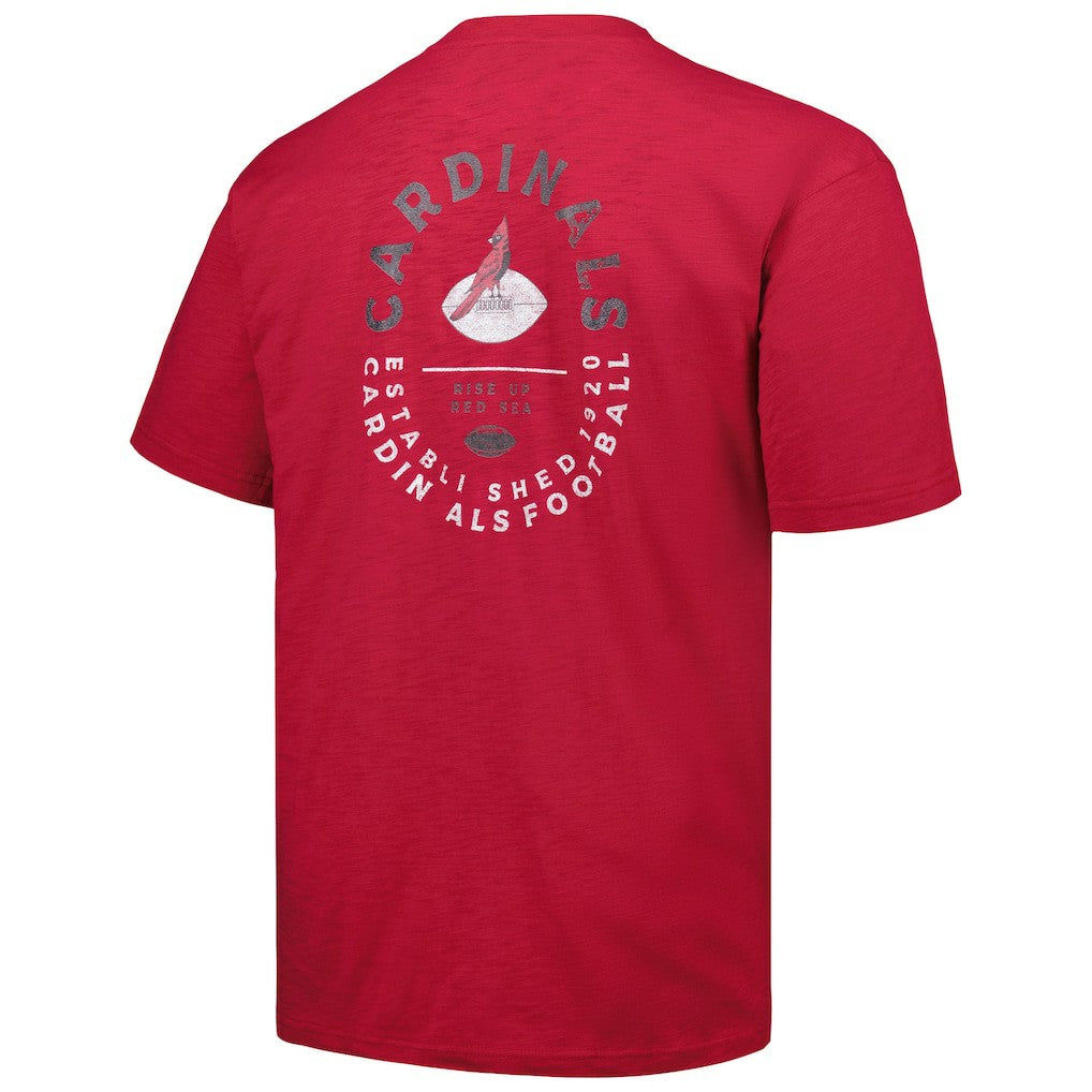 Arizona Cardinals Profile Big & Tall Two-Hit Throwback T-Shirt Cardinal | NFL