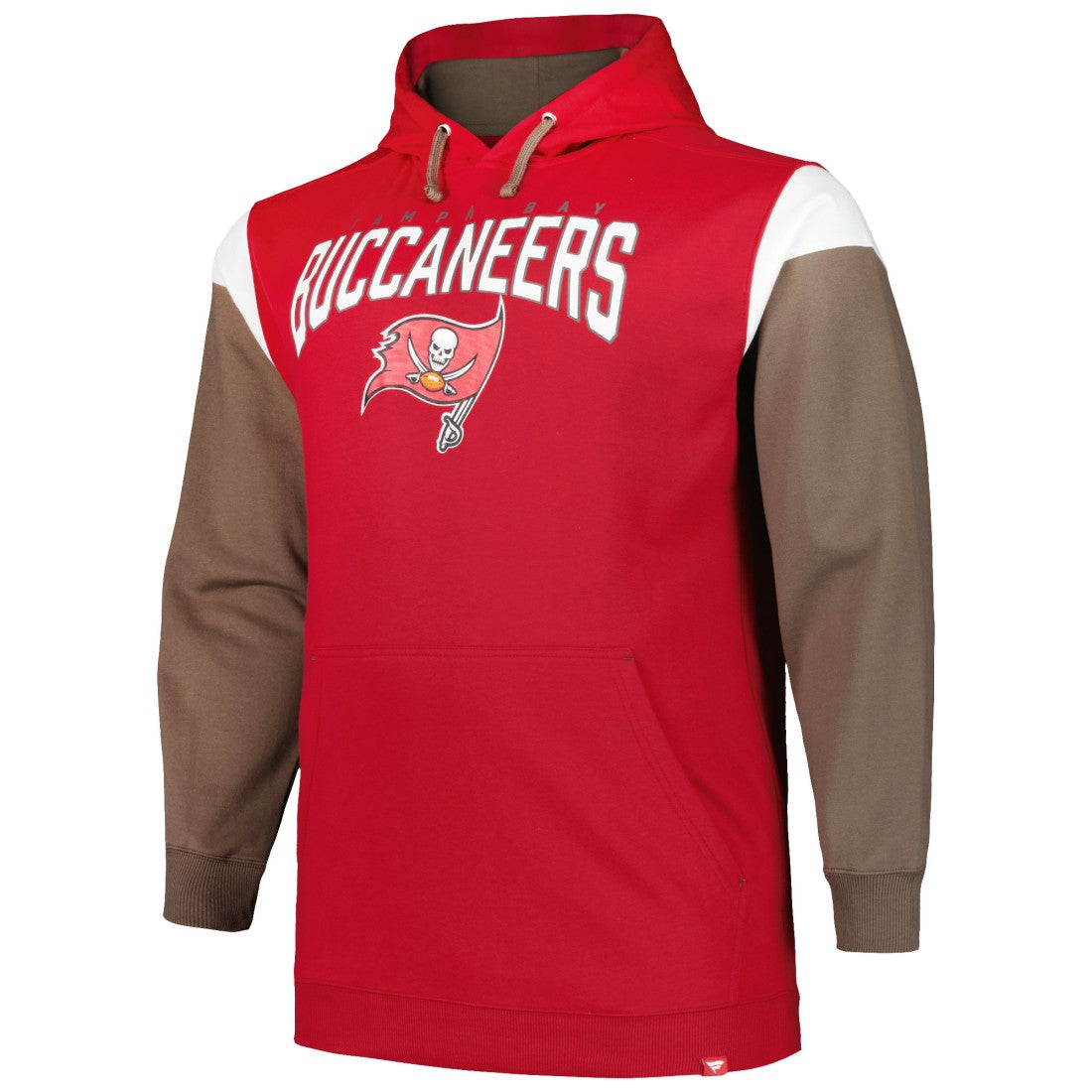 Tampa Bay Buccaneers Profile Big & Tall Trench Battle Pullover Hoodie Red | NFL