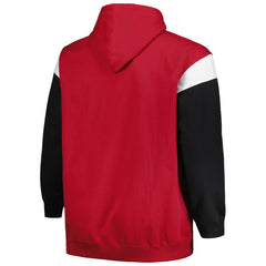 Arizona Cardinals Profile Big & Tall Trench Battle Pullover Hoodie Cardinal | NFL