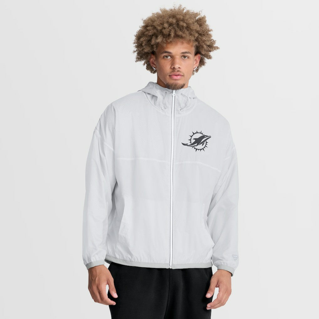Miami Dolphins Type Play Down Full-Zip Jacket White | Fanatics