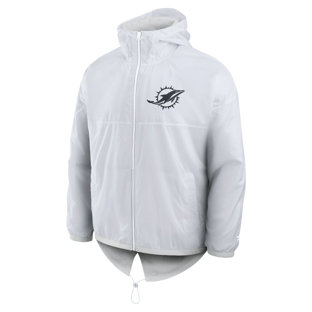 Miami Dolphins Type Play Down Full-Zip Jacket White | Fanatics