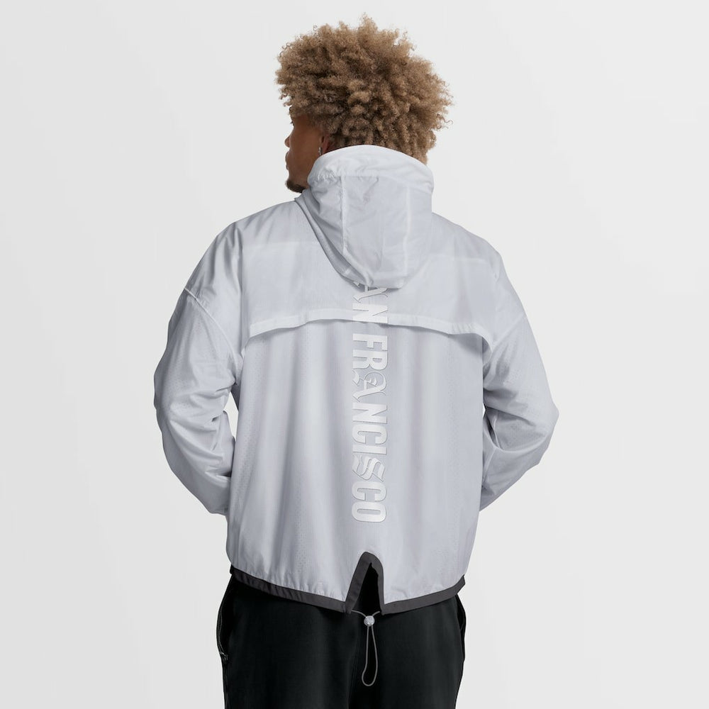 San Francisco 49ers Type Play Down Full-Zip Jacket White | Fanatics