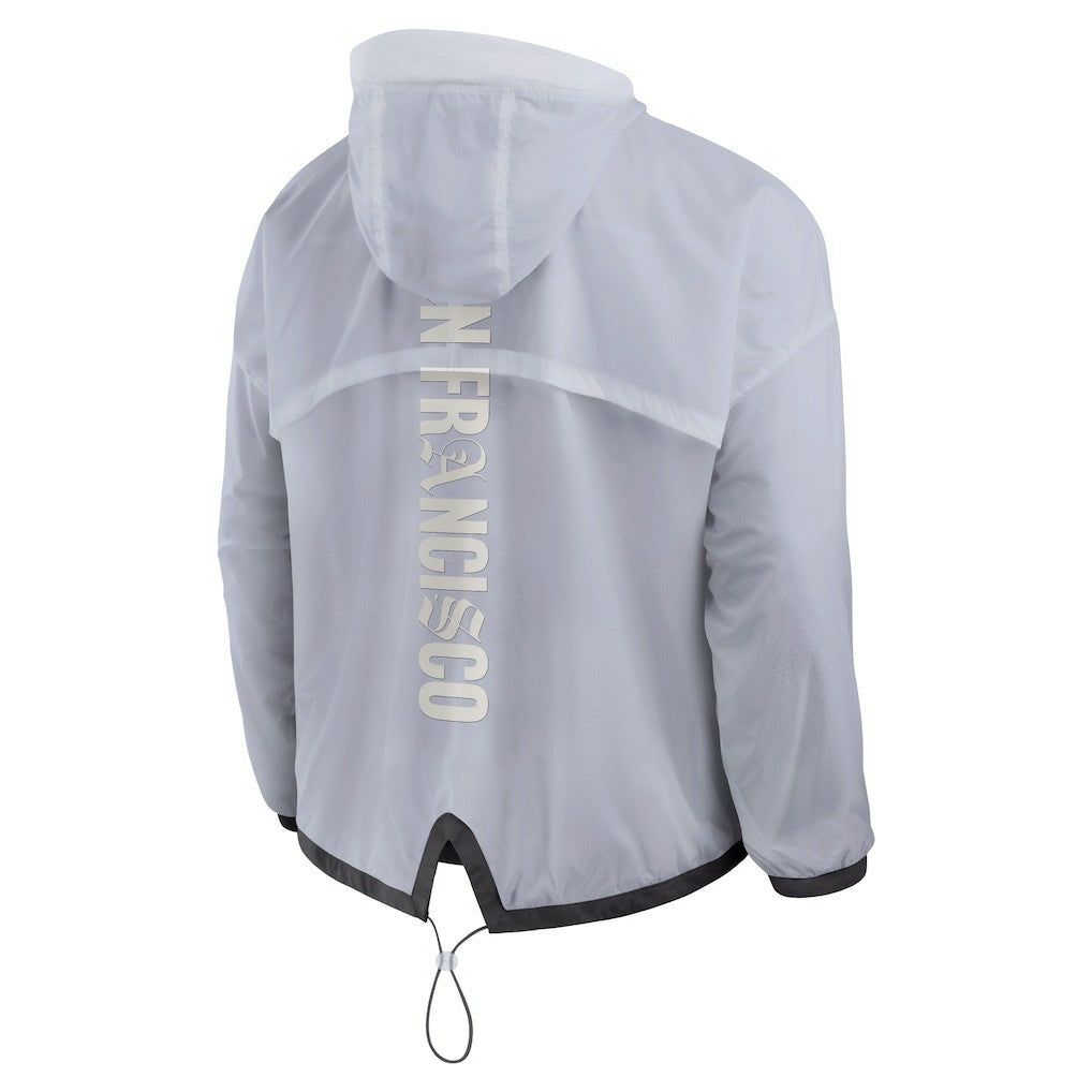 San Francisco 49ers Type Play Down Full-Zip Jacket White | Fanatics