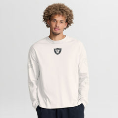 Las Vegas Raiders Oversized Type Play Long Sleeve T-Shirt Gray | Fanatics