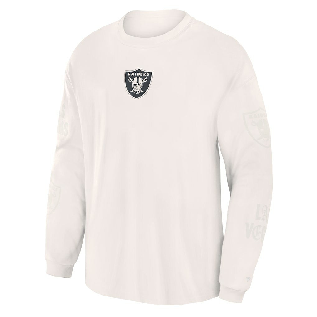 Las Vegas Raiders Oversized Type Play Long Sleeve T-Shirt Gray | Fanatics