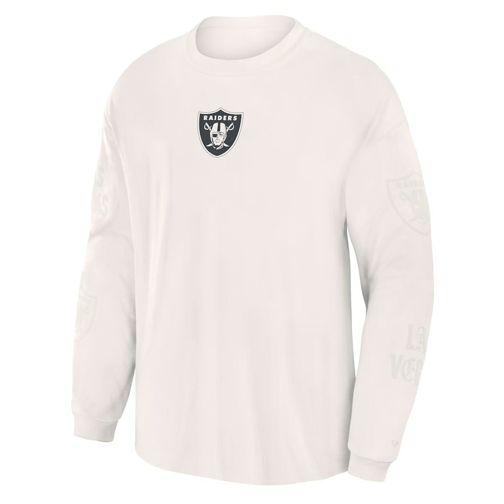 Las Vegas Raiders Oversized Type Play Long Sleeve T-Shirt Gray | Fanatics