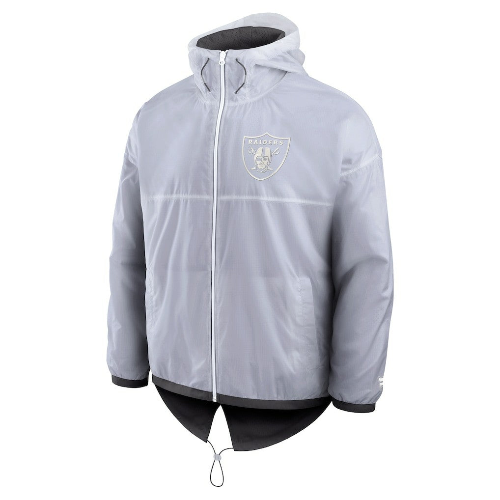 Las Vegas Raiders Type Play Down Full-Zip Jacket White | Fanatics