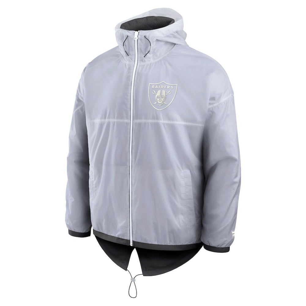 Las Vegas Raiders Type Play Down Full-Zip Jacket White | Fanatics