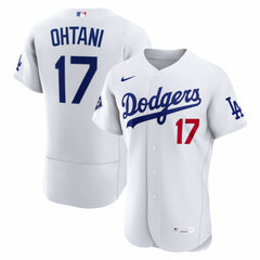 Shohei Ohtani Los Angeles Dodgers Nike Home Authentic Sponsor Patch Jersey - MLB