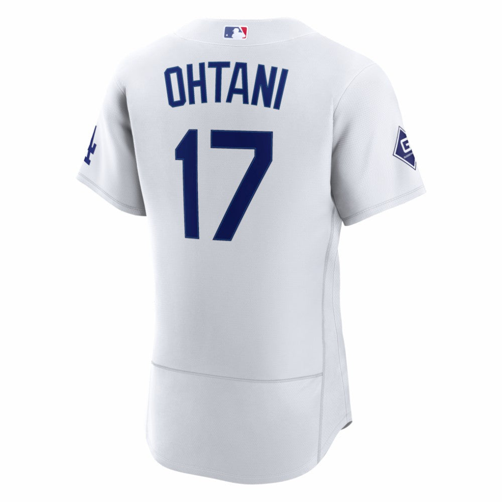 Shohei Ohtani Los Angeles Dodgers Nike Home Authentic Sponsor Patch Jersey - MLB