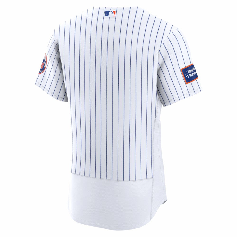 New York Mets Nike Home Sponsor Patch Authentic Jersey - MLB