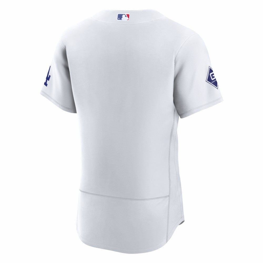 Los Angeles Dodgers Nike Home Sponsor Patch Authentic Jersey - MLB