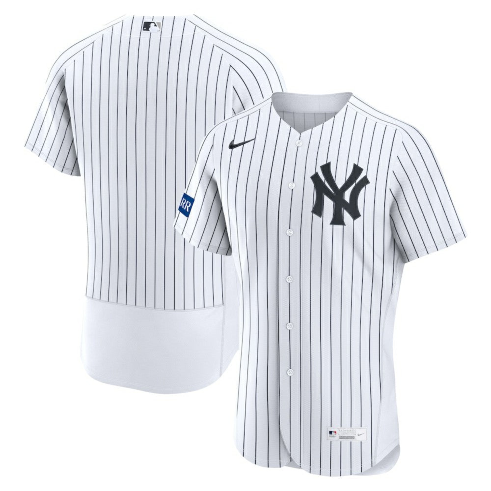 New York Yankees Nike Home Sponsor Patch Authentic Jersey - MLB